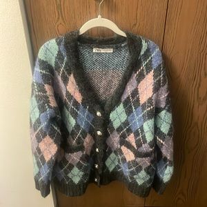Multicolor cardigan sweater